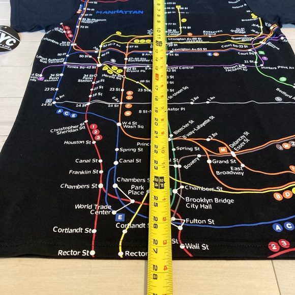NYC Subway Line T-shirt New York City souvenir - Picture 2 of 12
